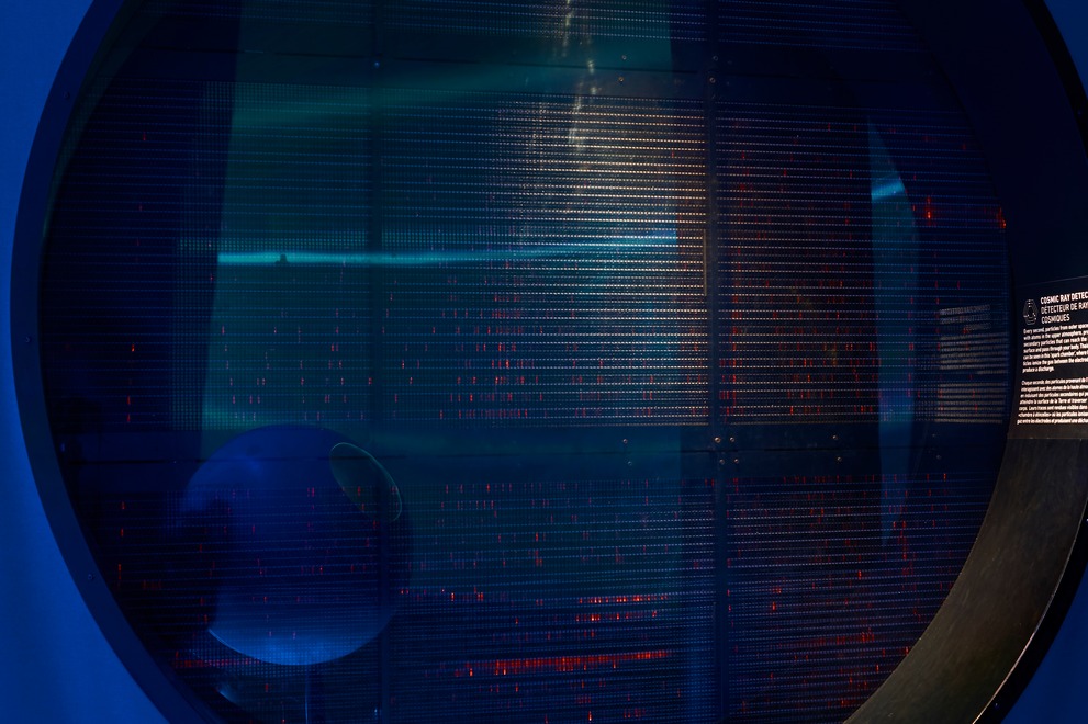 The spark chamber in the CERN Globe of Science